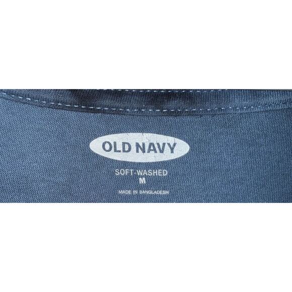 Vintage Old Navy San Francisco Bear Tie Dye Soft Washed Blue T-Shirt Size M - Picture 3 of 7